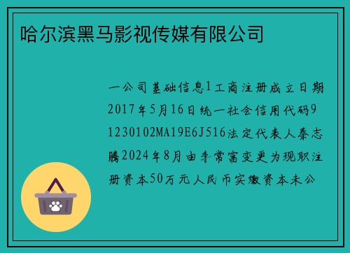 哈尔滨黑马影视传媒有限公司